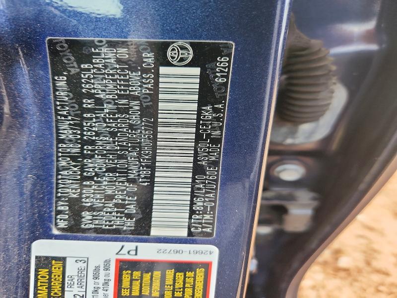 60635696 :رقم المزاد ، 4T1BF1FK9HU756772 vin ، 2017 Toyota Camry مزاد بيع