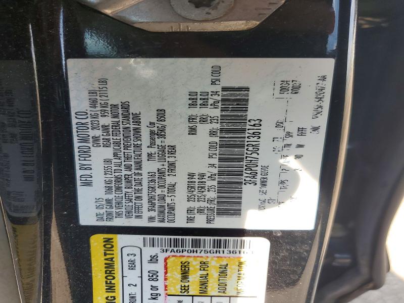 Продажа на аукционе авто 2016 Ford Fusion, vin: 3FA6P0H75GR136163, номер лота: 60655866