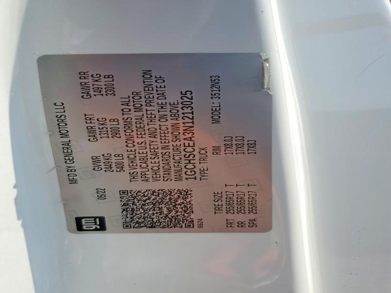 2022 Chevrolet Colorado მანქანა იყიდება აუქციონზე, vin: 1GCHSCEA3N1213025, აუქციონის ნომერი: 60869416