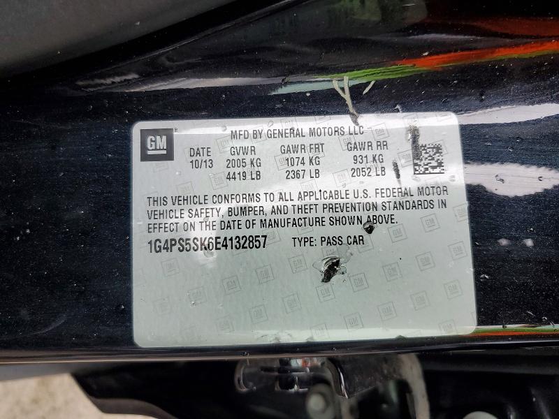 2014 Buick Verano მანქანა იყიდება აუქციონზე, vin: 1G4PS5SK6E4132857, აუქციონის ნომერი: 60364776
