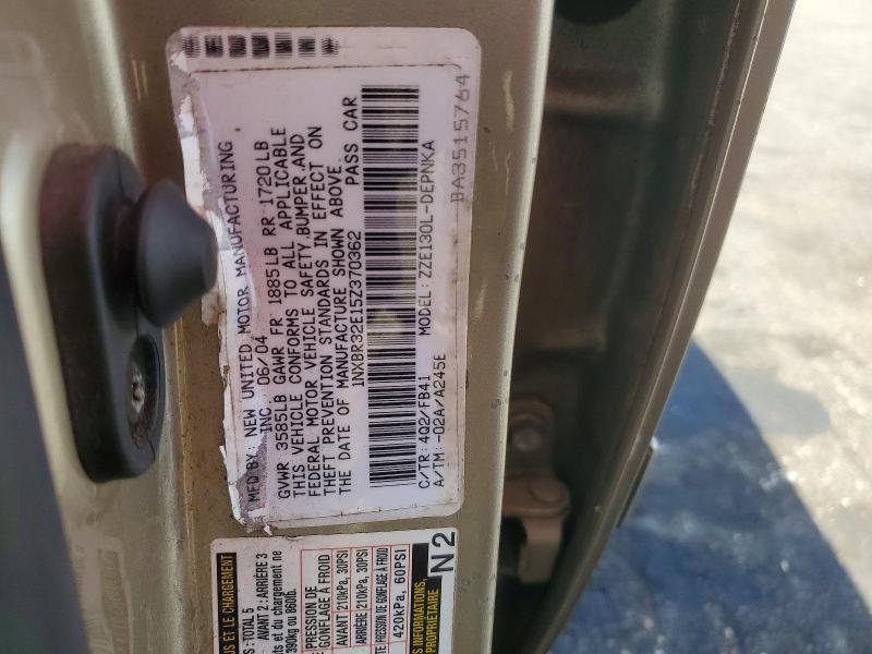 60597436 :رقم المزاد ، 1NXBR32E15Z370362 vin ، 2005 Toyota Corolla مزاد بيع