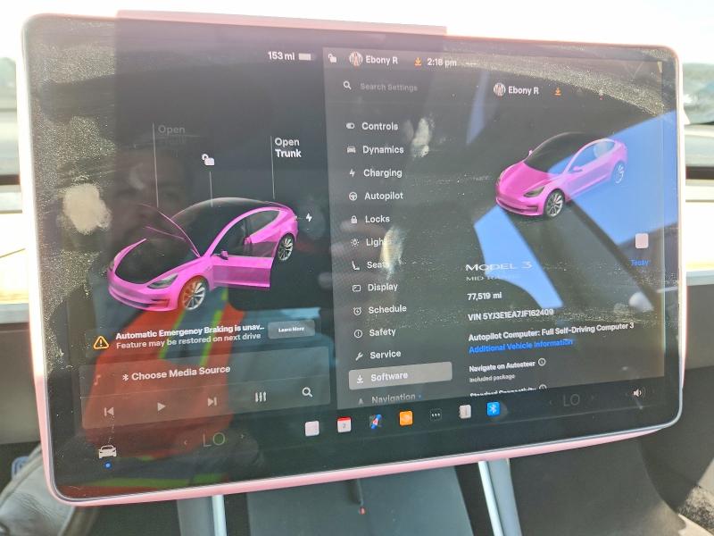 58457356 :رقم المزاد ، 5YJ3E1EA7JF162409 vin ، 2018 Tesla Model 3 مزاد بيع