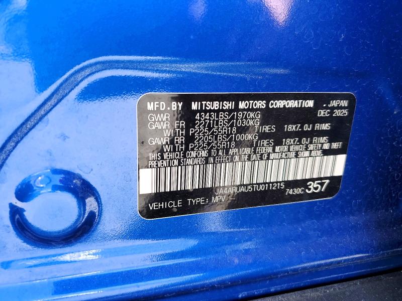 Продаж на аукціоні авто 2026 Mitsubishi Outlander Sport, vin: JA4ARUAU5TU011215, номер лоту: 63612456