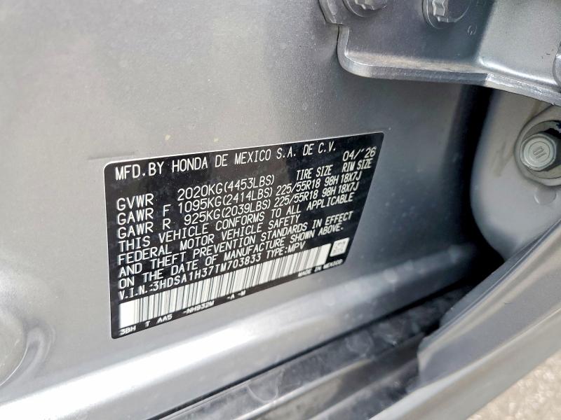 2026 Acura Adx მანქანა იყიდება აუქციონზე, vin: 3HDSA1H37TM703833, აუქციონის ნომერი: 61071746