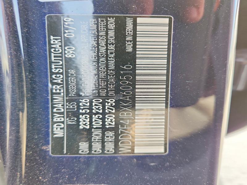 Продаж на аукціоні авто 2019 Mercedes-benz E, vin: WDDZF4JBXKA609516, номер лоту: 62097816