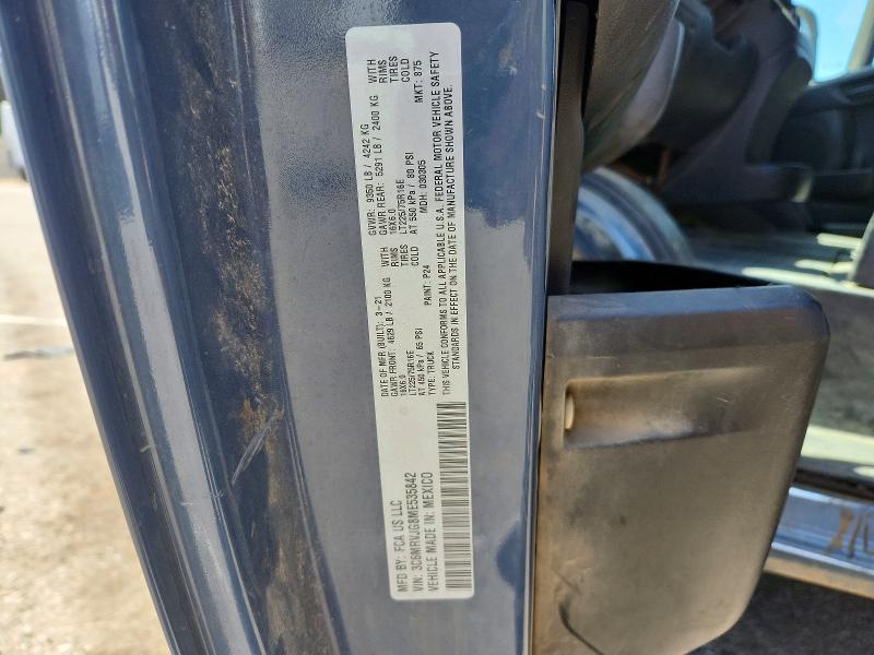 61037266 :رقم المزاد ، 3C6MRVJG8ME535842 vin ، 2021 Ram Promaster 3500 مزاد بيع