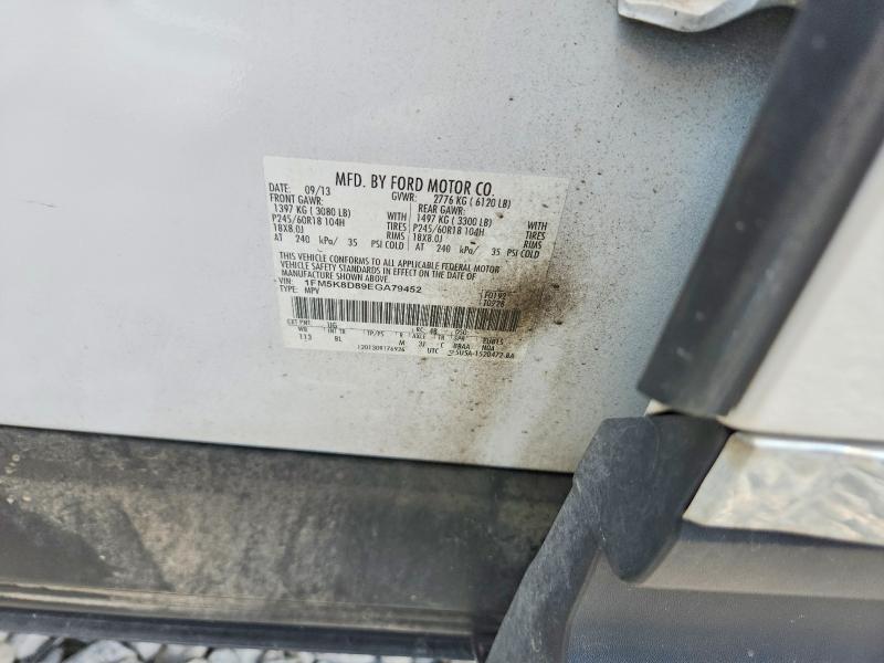 Продаж на аукціоні авто 2014 Ford Explorer, vin: 1FM5K8D89EGA79452, номер лоту: 59344906