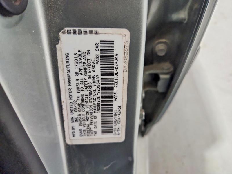 62504796 :رقم المزاد ، 1NXBR32E73Z095433 vin ، 2003 Toyota Corolla مزاد بيع