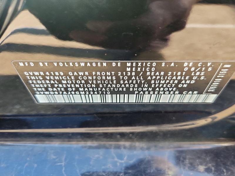 58718876 :رقم المزاد ، 3VWD67AJ9GM234710 vin ، 2016 Volkswagen Jetta مزاد بيع