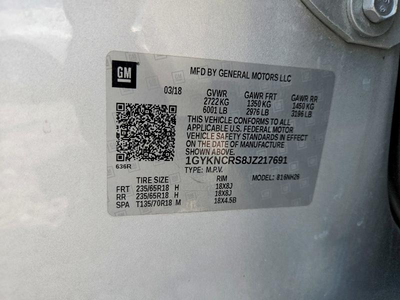 Продажа на аукционе авто 2018 Cadillac Xt5, vin: 1GYKNCRS8JZ217691, номер лота: 61536846