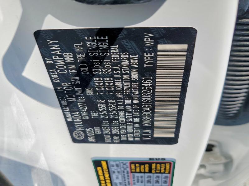59113746 :رقم المزاد ، KM8HBCAB1SU326461 vin ، 2025 Hyundai Kona مزاد بيع