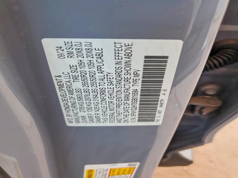 Aukcja sprzedaży 2025 Honda Pilot, vin: 5FNYG2H79SB016584, numer aukcji: 59741026