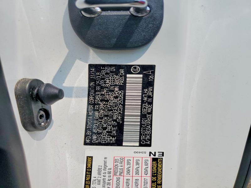 Auction sale of the 2015 Lexus Is, vin: JTHFF2C26F2532625, lot number: 62388636