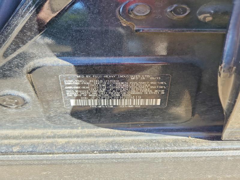 Продаж на аукціоні авто 2015 Subaru Xv Crosstrek, vin: JF2GPBPC8FH289419, номер лоту: 62807356