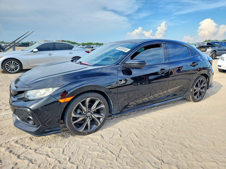 59395646 :رقم المزاد ، SHHFK7H46KU217625 vin ، 2019 Honda Civic مزاد بيع