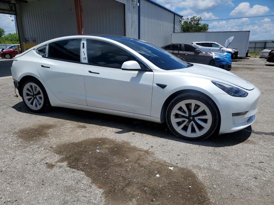 58638796 :رقم المزاد ، 5YJ3E1EA7NF355553 vin ، 2022 Tesla Model 3 مزاد بيع