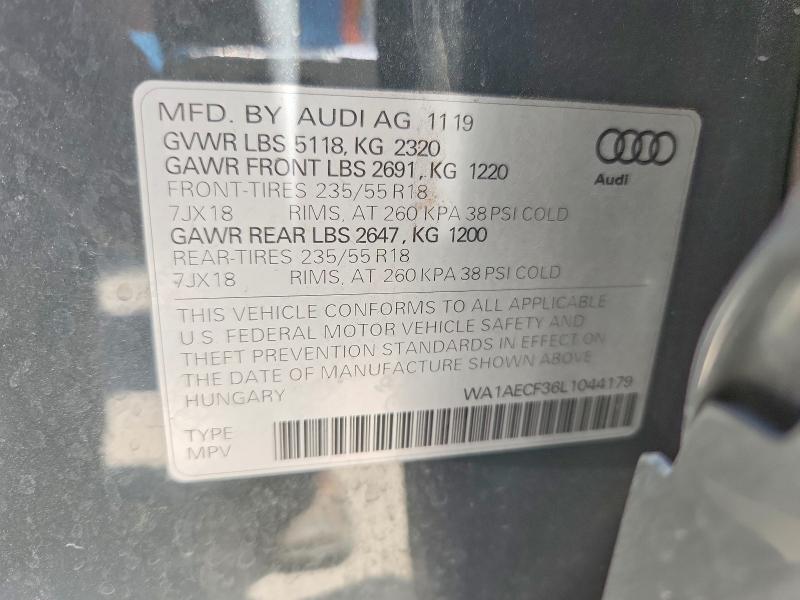 Aukcja sprzedaży 2020 Audi Q3, vin: WA1AECF36L1044179, numer aukcji: 62529466