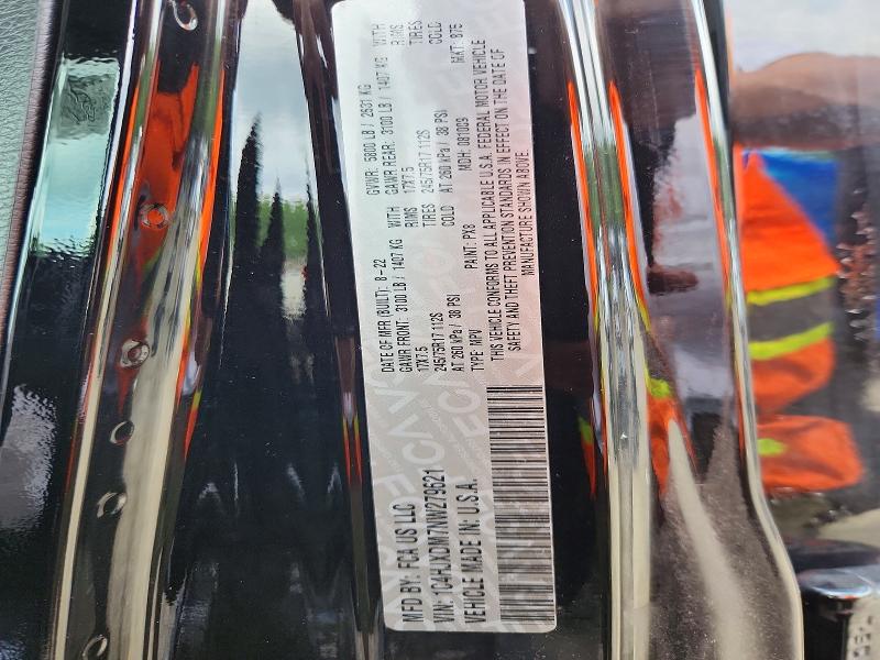 2022 Jeep Wrangler Unlimited მანქანა იყიდება აუქციონზე, vin: 1C4HJXDM7NW279621, აუქციონის ნომერი: 60749806