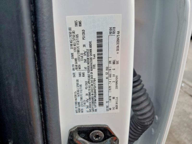 Aukcja sprzedaży 2019 Ford F150, vin: 1FTFW1RG9KFD17791, numer aukcji: 61928496
