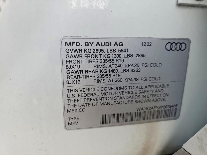 Продажа на аукционе авто 2023 Audi Q5 E, vin: WA1E2AFY3P2079465, номер лота: 61429066