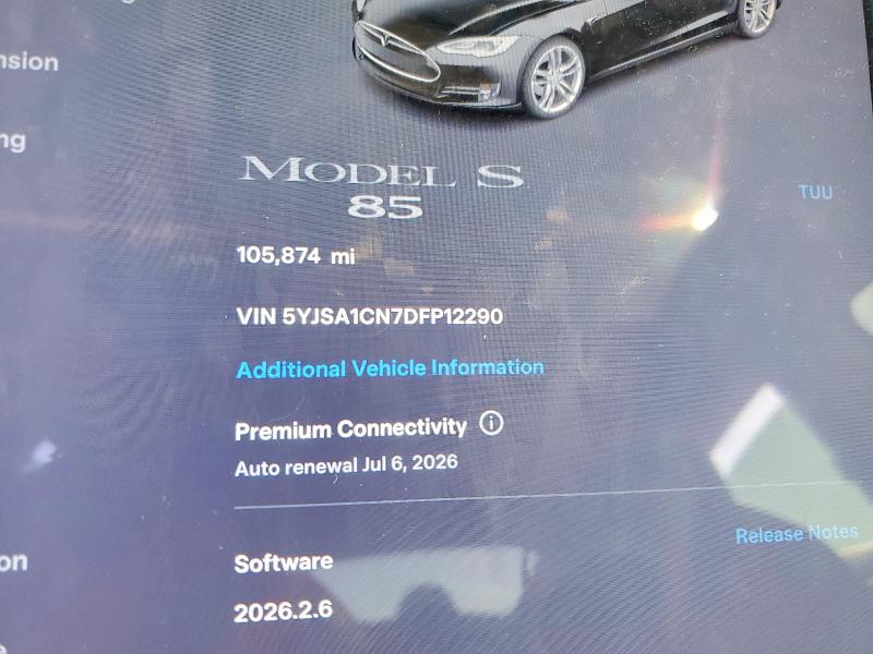 Aukcja sprzedaży 2013 Tesla Model S, vin: 5YJSA1CN7DFP12290, numer aukcji: 59222326