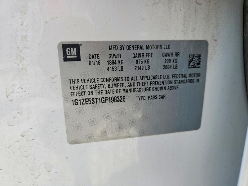 Aukcja sprzedaży 2016 Chevrolet Malibu, vin: 1G1ZE5ST1GF198326, numer aukcji: 60694766