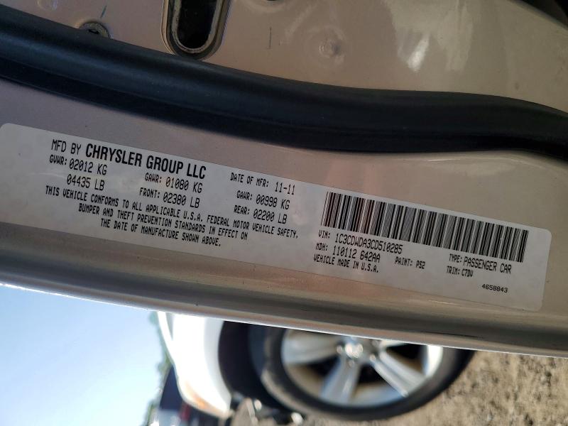 Aukcja sprzedaży 2012 Dodge Caliber, vin: 1C3CDWDA3CD510285, numer aukcji: 62516226