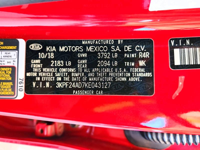 2019 Kia Forte მანქანა იყიდება აუქციონზე, vin: 3KPF24AD7KE043127, აუქციონის ნომერი: 62497746