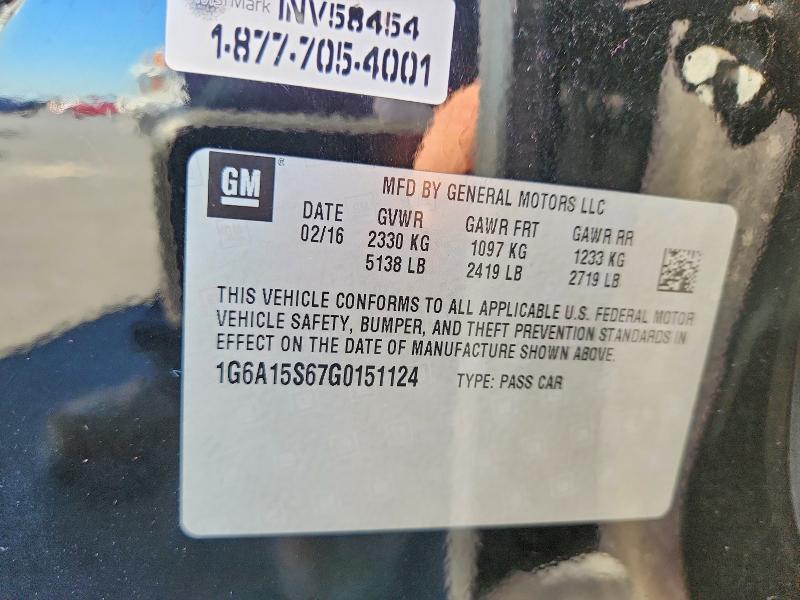 Продажа на аукционе авто 2016 Cadillac Cts-v, vin: 1G6A15S67G0151124, номер лота: 61046186