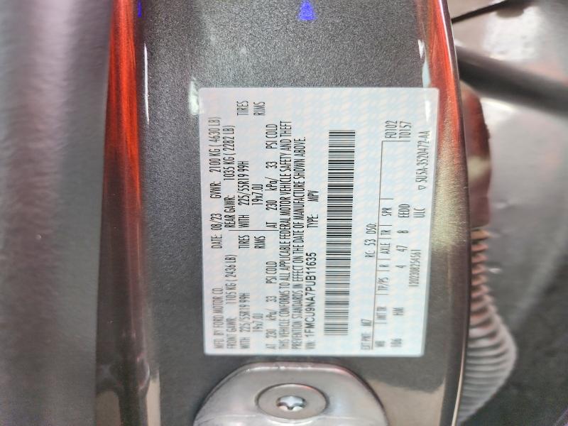 Aukcja sprzedaży 2023 Ford Escape, vin: 1FMCU9NA7PUB11635, numer aukcji: 59273776