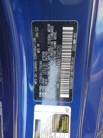 Продаж на аукціоні авто 2022 Subaru Brz Premium, vin: JF1ZDBC14N8704020, номер лоту: 65045843