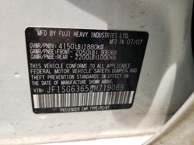 Продаж на аукціоні авто 2008 Subaru Forester 2.5x, vin: JF1SG63658H719089, номер лоту: 64705873