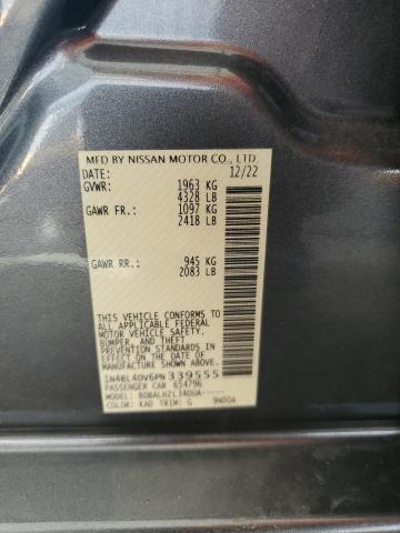 Продажа на аукционе авто 2023 Nissan Altima Sv, vin: 1N4BL4DV6PN339555, номер лота: 65009663