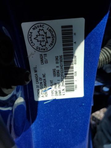 64277693 :رقم المزاد ، 2HGFC2F63JH019696 vin ، 2018 Honda Civic Lx مزاد بيع