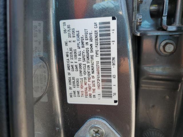 2010 Honda Accord Lxp მანქანა იყიდება აუქციონზე, vin: 1HGCP2F41AA002710, აუქციონის ნომერი: 64510683