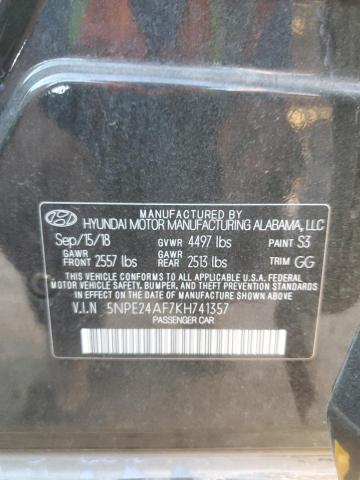Auction sale of the 2019 Hyundai Sonata Se, vin: 5NPE24AF7KH741357, lot number: 63884743