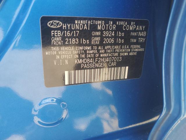 Продажа на аукционе авто 2017 Hyundai Elantra Se, vin: KMHD84LF2HU407013, номер лота: 63384993