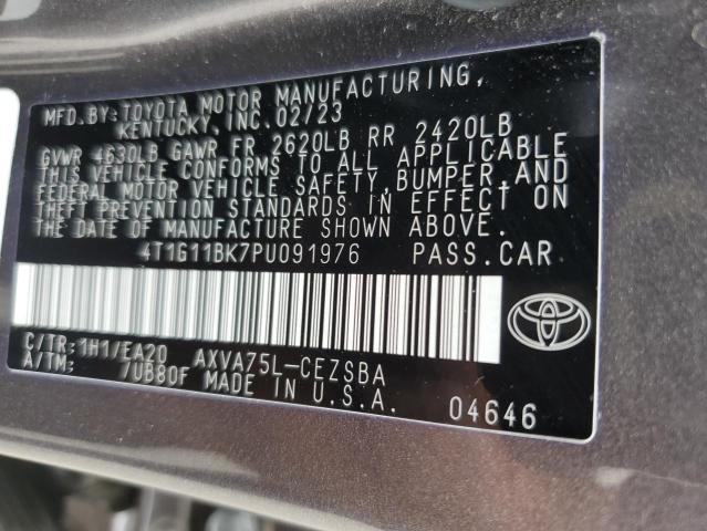 Aukcja sprzedaży 2023 Toyota Camry Se Night Shade, vin: 4T1G11BK7PU091976, numer aukcji: 65032643