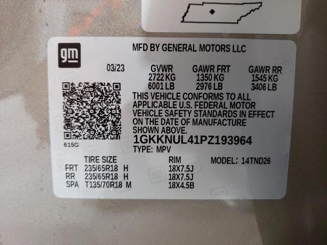 Продажа на аукционе авто 2023 Gmc Acadia Slt, vin: 1GKKNUL41PZ193964, номер лота: 64550073
