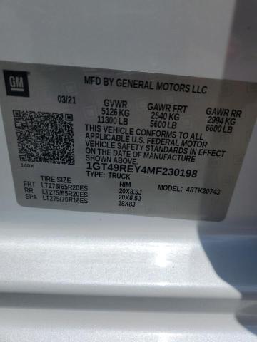 Продажа на аукционе авто 2021 Gmc Sierra K2500 Denali, vin: 1GT49REY4MF230198, номер лота: 66089083