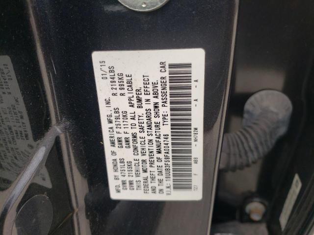 63689733 :رقم المزاد ، 19UUB3F59FA004746 vin ، 2015 Acura Tlx Tech مزاد بيع