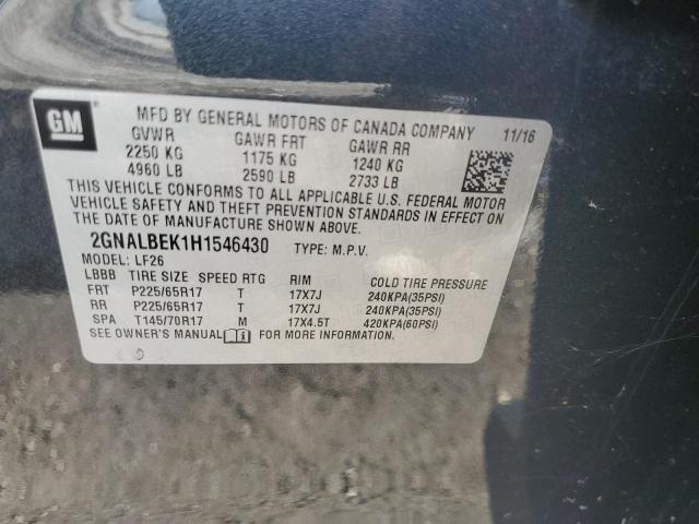 Продаж на аукціоні авто 2017 Chevrolet Equinox Ls, vin: 2GNALBEK1H1546430, номер лоту: 62704783
