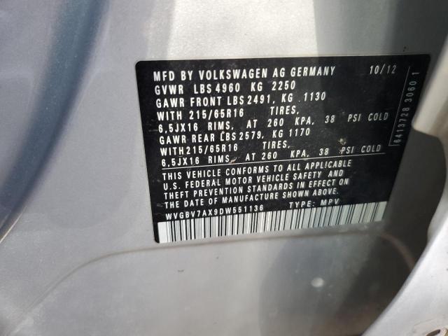Aukcja sprzedaży 2013 Volkswagen Tiguan S, vin: WVGBV7AX9DW551136, numer aukcji: 64964853