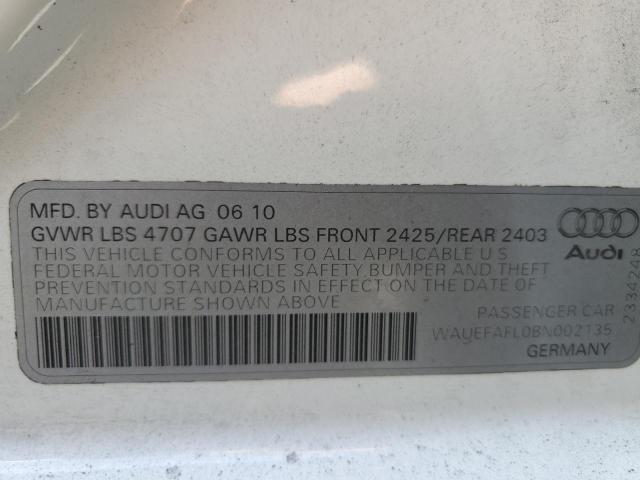 Продаж на аукціоні авто 2011 Audi A4 Premium Plus, vin: WAUEFAFL0BN002135, номер лоту: 65631993