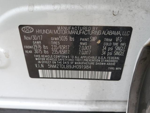 Auction sale of the 2018 Hyundai Santa Fe Sport, vin: 5NMZTDLB9JH091984, lot number: 64846133