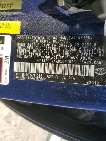 61842953 :رقم المزاد ، 4T1BF3EK1AU562109 vin ، 2010 Toyota Camry Base مزاد بيع