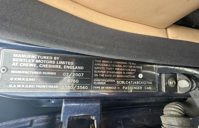 Продаж на аукціоні авто 2008 Bentley Arnage R, vin: SCBLC47J48CX12700, номер лоту: 66520423