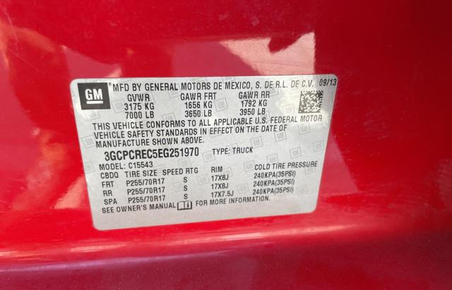 65767943 :رقم المزاد ، 3GCPCREC5EG251970 vin ، 2014 Chevrolet Silverado C1500 Lt مزاد بيع