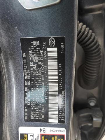 65235653 :رقم المزاد ، 4T1BK36B78U257203 vin ، 2008 Toyota Avalon Xl مزاد بيع