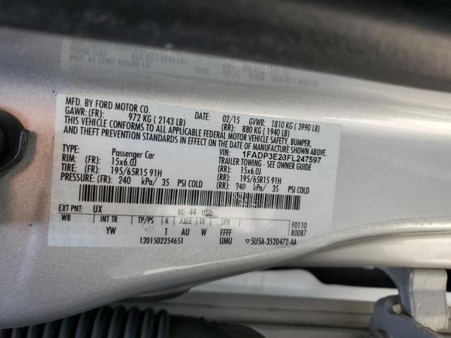 Продажа на аукционе авто 2015 Ford Focus S, vin: 1FADP3E23FL247597, номер лота: 63280333